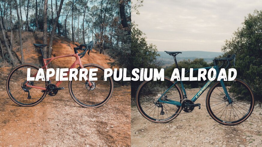 La bicicleta allroad, para carretera y tierra de la marca Lapierre. 2 nuevos modelos, la Pulsium Allroad 5.0 y la Pulsium SAT Allroad 6.0